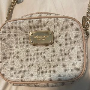 Small Beige Michael Kors Crossbody Bag
